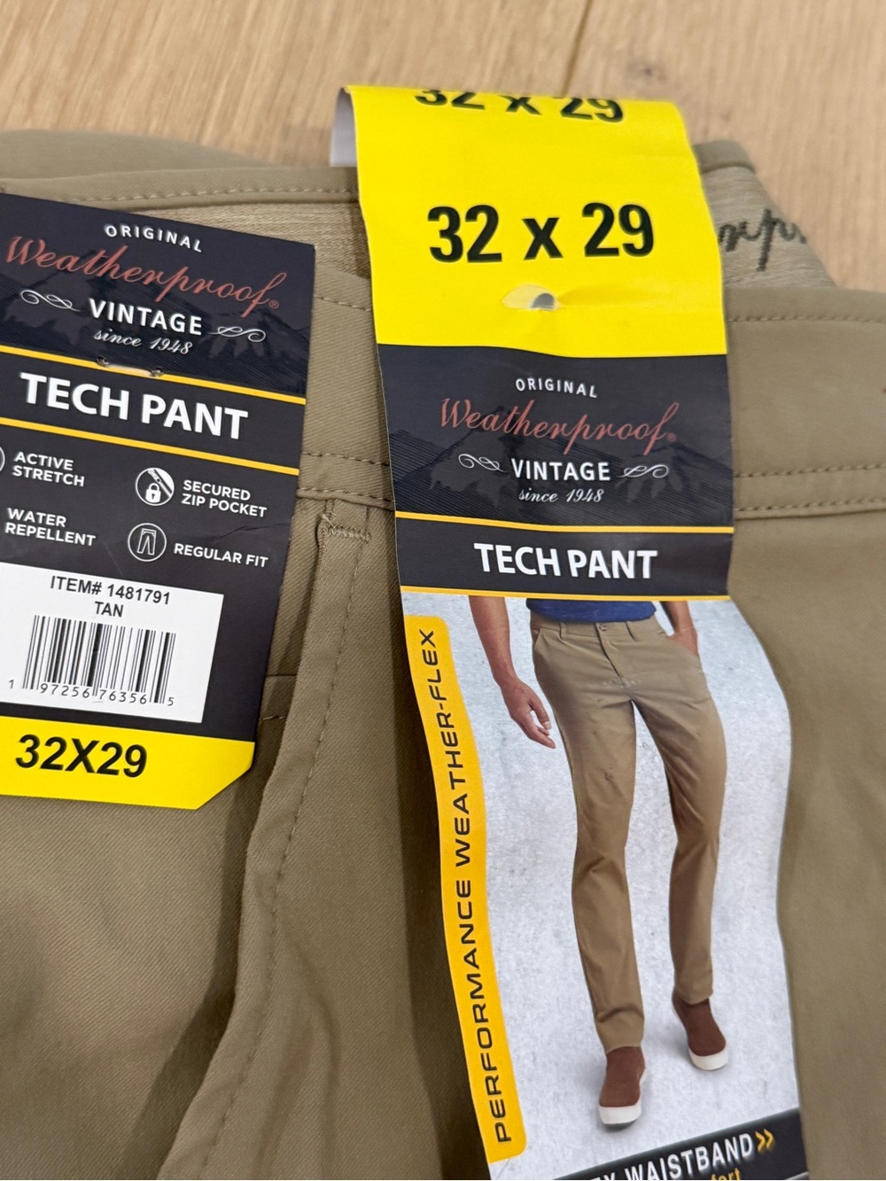 Original Weatheproof Vintage Men’s Tech Pants NWT - Picture 2 of 5